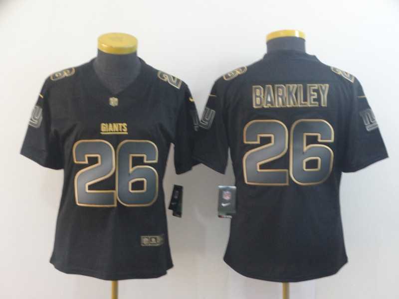 Women Nike Giants 26 Saquon Barkley Black Gold Vapor Untouchable Limited Jersey,We sell and wholesale Women Nike Giants 26 Saquon Barkley Black Gold Vapor Untouchable Limited Jersey on line form chian!